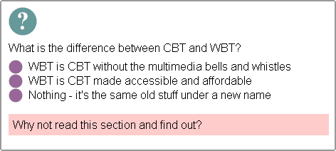 figure 1 - a simple multiple choice question