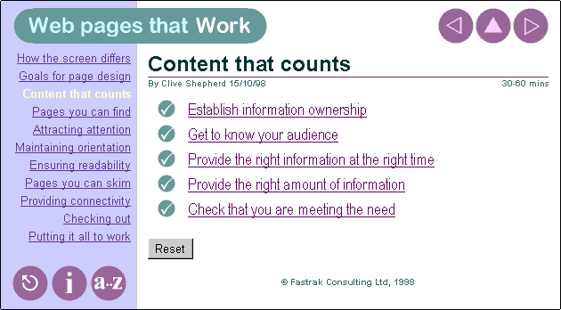 figure 5 - an integrated navigational interface